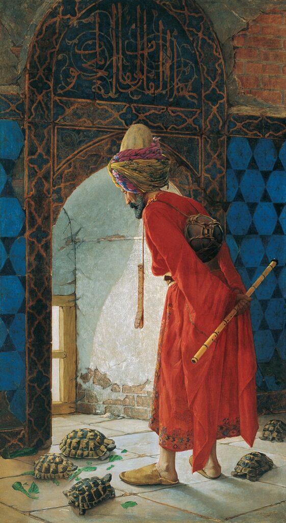 Osman Hamdi Bey'in başyapıtı "Kaplumbağa Terbiyecisi"